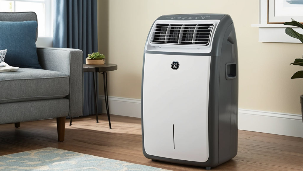 GE Portable Air Conditioner Model APCD08AXWWW1 C to F: Overview 