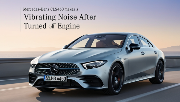 CLS450 Makes a Vibrating Noise After Turned off Engine