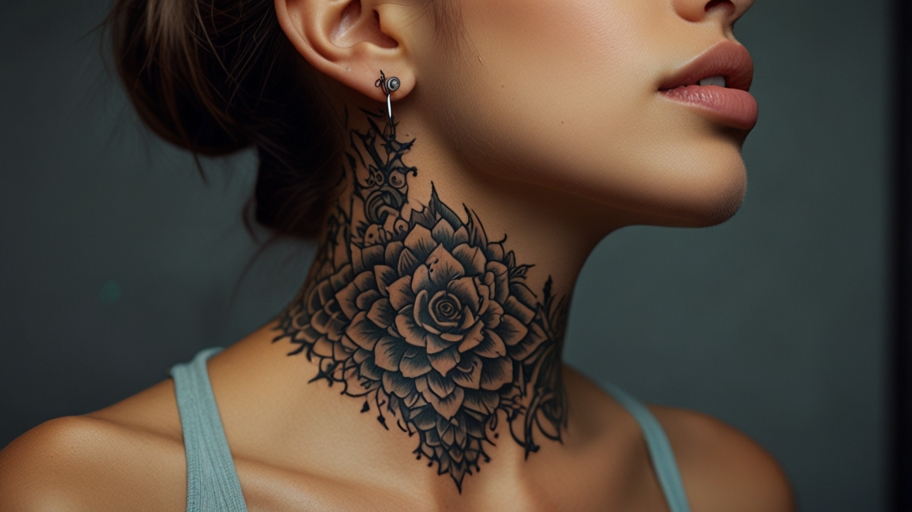 neck tattoos for women