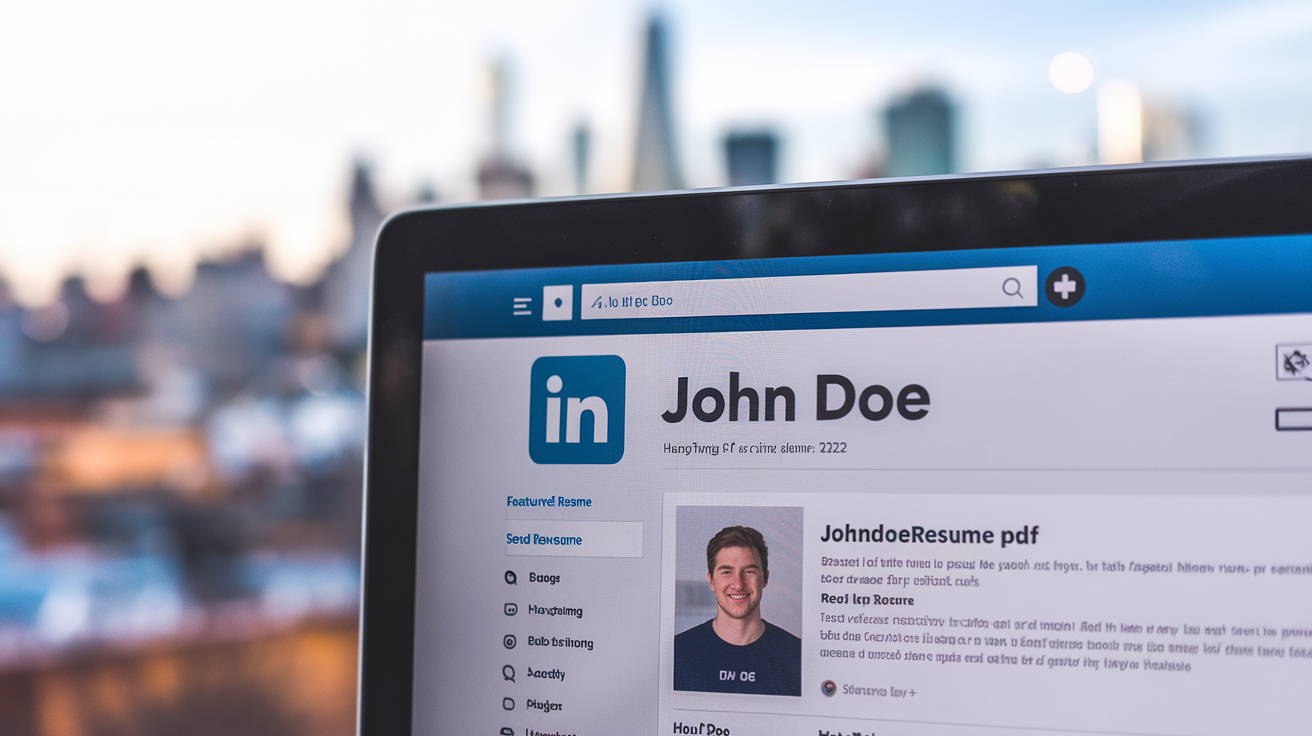 Upload Resume on LinkedIn