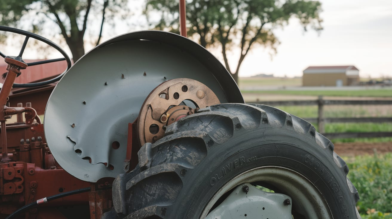 Rear Brake Shims on a 550 Oliver Tractor